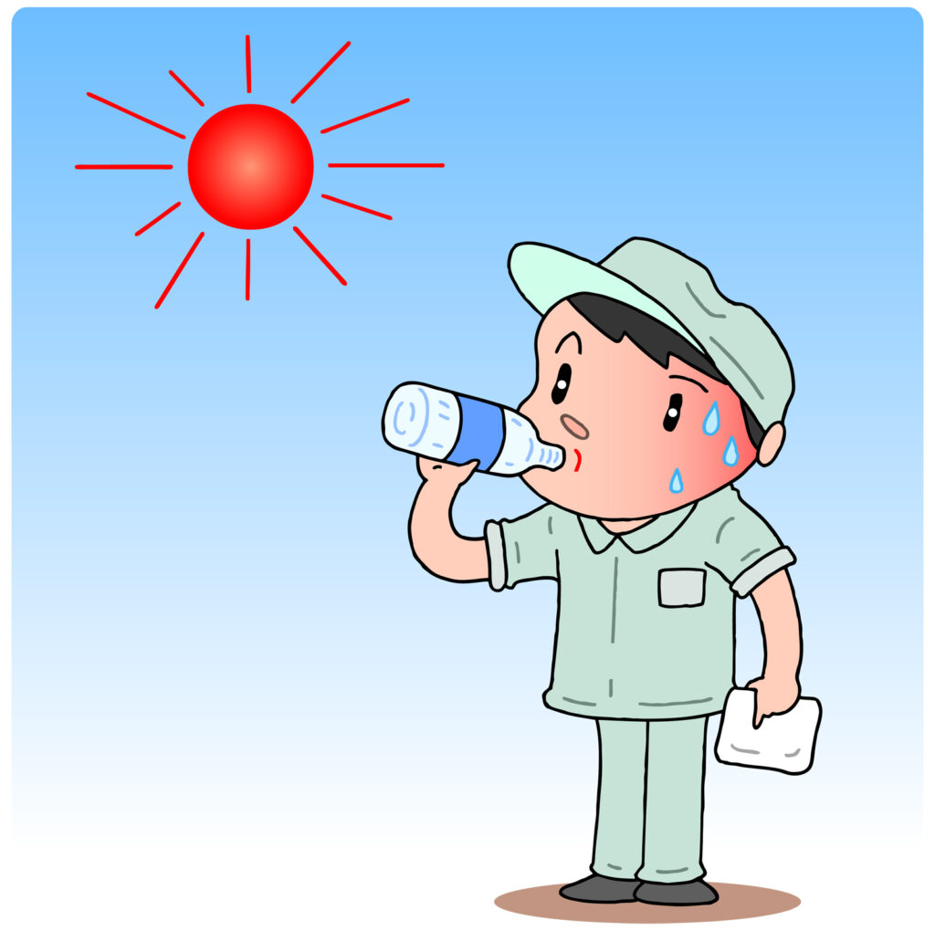 夏を乗り切るための塩分と水分